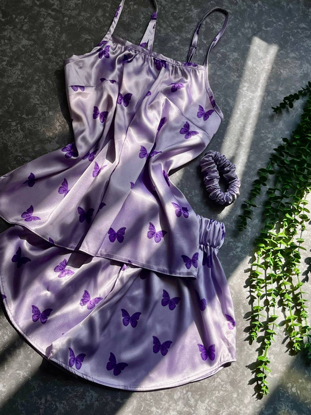 LX Parmeh Satin Top and Shorts