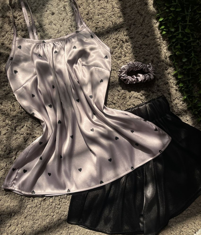 تاپ و شورتک ساتنlx