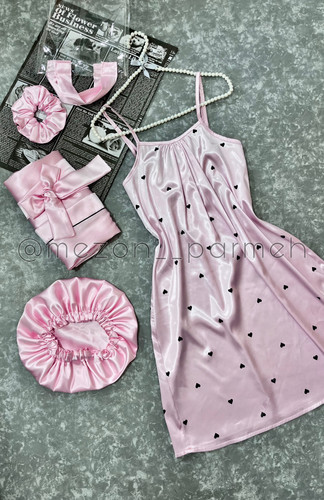 ست لباس خواب ساتن